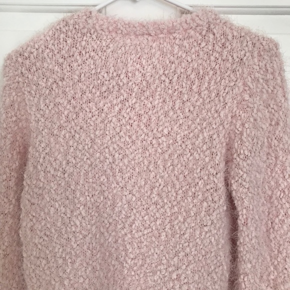 Christmas No Boundaries Fuzzy Sequin Penguin Holiday Sweater Size L 11-13 Pink - Picture 4 of 5